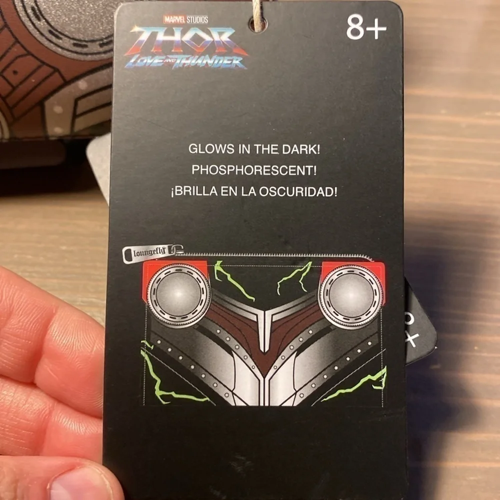 Loungefly Thor Love and Thunder Wallet Glow in the Dark Marvel Cosplay NWT